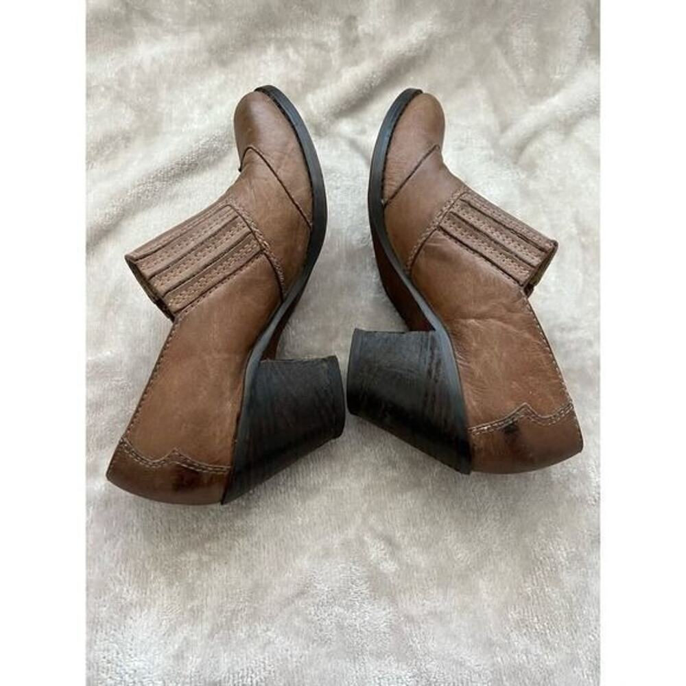 Levity Daisy Mae Leather Mules Western Style Brown Size 6 Women’s - Picture 4 of 6